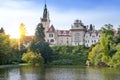 Mansion XII- XVI century in Pruhonice near Prague, Czech Republic Royalty Free Stock Photo