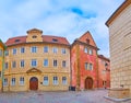 The mansions on Golden Lane, Hradcany, Prague, Czech Republic Royalty Free Stock Photo