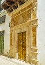 The entrance to historic mansion in Tunis medina Royalty Free Stock Photo