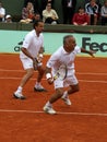 Mansour Bahrami and Henri Leconte Royalty Free Stock Photo