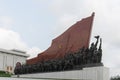 Mansu Hill Grand Monument in Pyongyang, North Korea Royalty Free Stock Photo