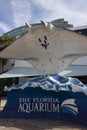 Manta Ray at the entrance to the Florida Aquarium in Tampa, FL - December 5, 2023