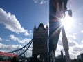 Tower Bridge Sunburst Royalty Free Stock Photo