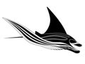 Manta Ray, tattoo Royalty Free Stock Photo