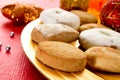 Mantecados and polvorones, typical christmas sweets in Spain Royalty Free Stock Photo