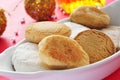 Mantecados and polvorones, typical christmas sweets in Spain Royalty Free Stock Photo