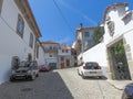 Historic town of Manteigas in Portugal. View of ancient buildings.