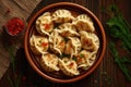 Manti, an esteemed Asian delicacy, represents the culinary heritage and collective identity of diverse Asian cultures. Generative