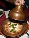 Manti is an extraordinary dish from Turkey: tiny lamb-stuffed dumplings topped with three sauces