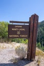 Manti-Lasal National Forest sign Royalty Free Stock Photo