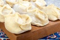 Manti or Mantu are dumplings popular in most Asia cuisines