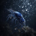 Mantis shrimp in the water, illustration, Generative AI