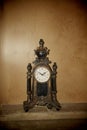 Mantle clock of bronze Royalty Free Stock Photo