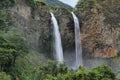 Manto de la novia (bridal veil) waterfall Royalty Free Stock Photo