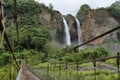 Manto de la novia (bridal veil) waterfall Royalty Free Stock Photo