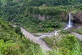 Manto de la Novia Bridal Veil waterfall Royalty Free Stock Photo