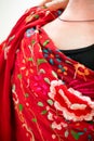 Manton shawl used in flamenco dance Royalty Free Stock Photo