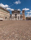 Mantua Cathedral and Palazzo Bianchi, Italy Royalty Free Stock Photo