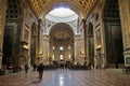 Nave of the Basilica of Sant Andrea, Mantua, Italy. Royalty Free Stock Photo