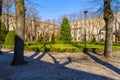 Piazza Pallone garden, in Mantua Royalty Free Stock Photo