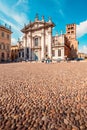 Piazza Sordello Saint Peter cathedral - italian travel destinations - Mantua italy
