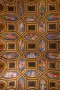 Mantua, Italy, September 23, 2021: Chamber of amor and psyche in