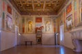 Mantua, Italy, September 23, 2021: Chamber of the winds inside o