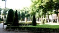 Mantua, Italy, view of the Pallone square