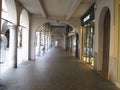 Mantua, ancient arcades in the historic center