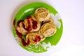 Manty, mantu or buze, postures - a traditional meat dish of the Royalty Free Stock Photo