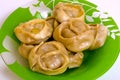 Manty, mantu or buze, postures - a traditional meat dish of the Royalty Free Stock Photo