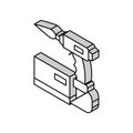 manual arc welding isometric icon vector illustration Royalty Free Stock Photo
