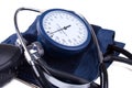 Manual blood pressure medical tool Royalty Free Stock Photo