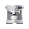 Manual coffee machine, vector icon or clipart.