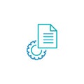 Manual document vector icon design template