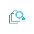 Manual document vector icon design template