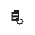 Manual document vector icon design template