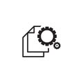 Manual document vector icon design template