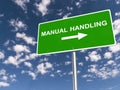Manual handling traffic sign
