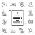 Manual icon. Airport icons universal set for web and mobile Royalty Free Stock Photo