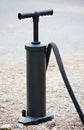 Manual inflate mattres air pump Royalty Free Stock Photo