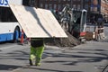 Manual labour workers in danish capital Copenhagen Denmark