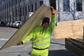 Manual labour workers in danish capital Copenhagen Denmark