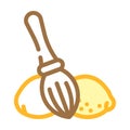 manual lemon squeezer color icon vector illustration