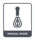 manual mixer icon in trendy design style. manual mixer icon isolated on white background. manual mixer vector icon simple and