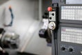 manual operation unit of CNC lathe machine Royalty Free Stock Photo