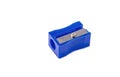 Manual pencil sharpner on the white background. Royalty Free Stock Photo