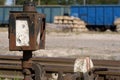 MANUAL RAILWAY SWITH Royalty Free Stock Photo