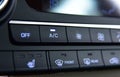 Manual switches the air conditioning on the dashboard of the car Royalty Free Stock Photo