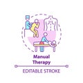 Manual therapy concept icon
